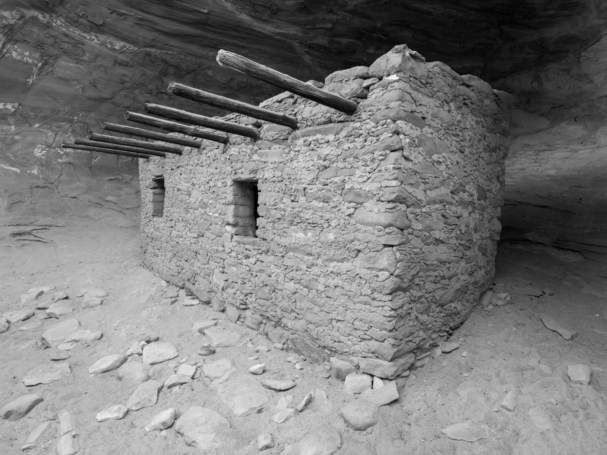 The Doll House is a small Ancestral Puebloan structure set into a sandstone alcove in Bears Ears National Monument, Utah. Photograph by Marty Quinn