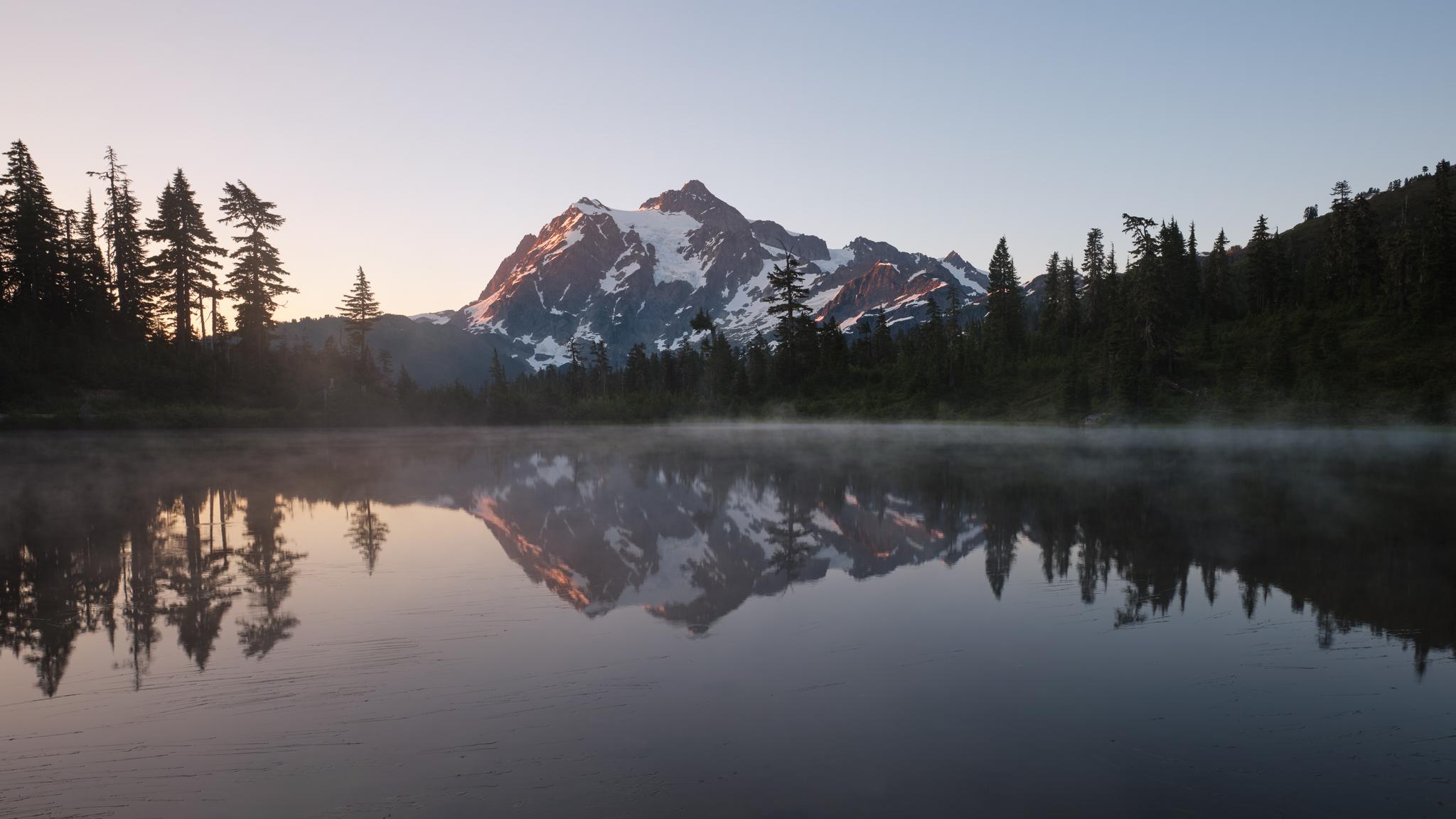 Fine art landscape photography print: Mt Shuksan Reflection